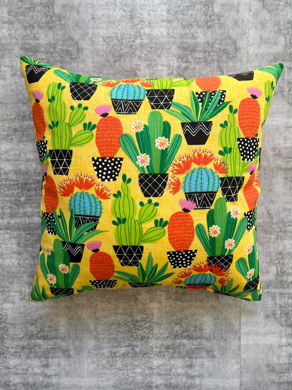 Yellow Cactus Pillow