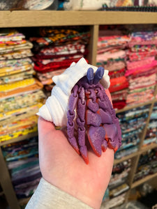 3D Printed Hermit Crab - Purple/Red