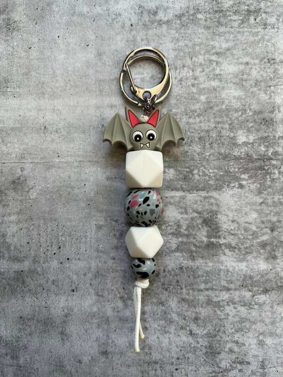 Grey Bat Keyring