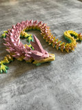 3D Printed Crystal Dragon - Bright Rainbow