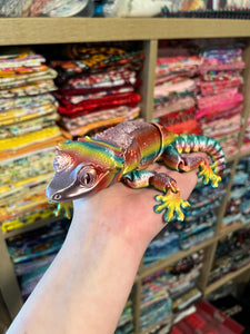 3D Printed Gecko - Rainbow