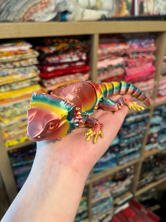 3D Printed Bearded Dragon - Rainbow