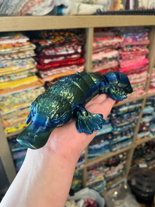 3D Printed Platypus - Green/Blue