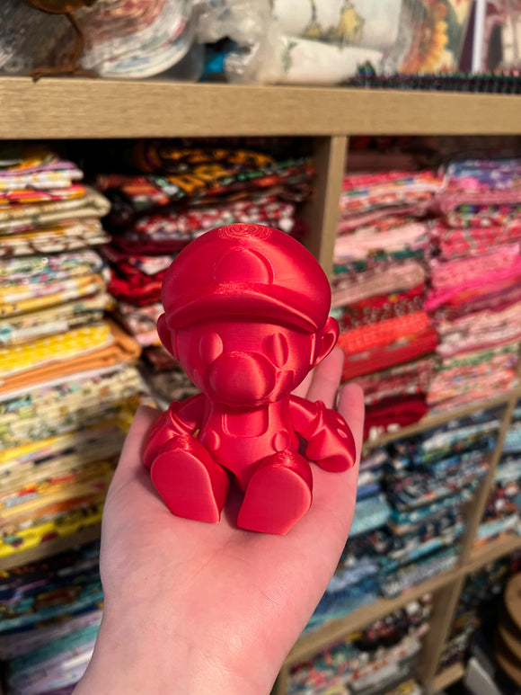 3D Printed Red Plumber