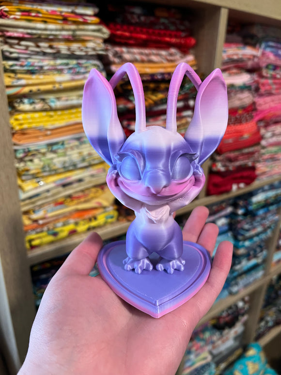 3D Printed Pink Alien - Pink/Purple