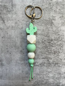 Mint Cactus Keyring