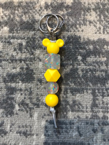 Yellow Mouse Keyring