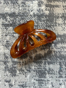 Orange Jelly Hair Claw