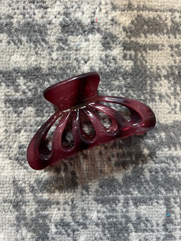 Purple Jelly Hair Claw