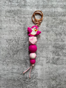 Pink Bird Keyring