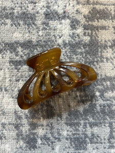 Brown Jelly Hair Claw