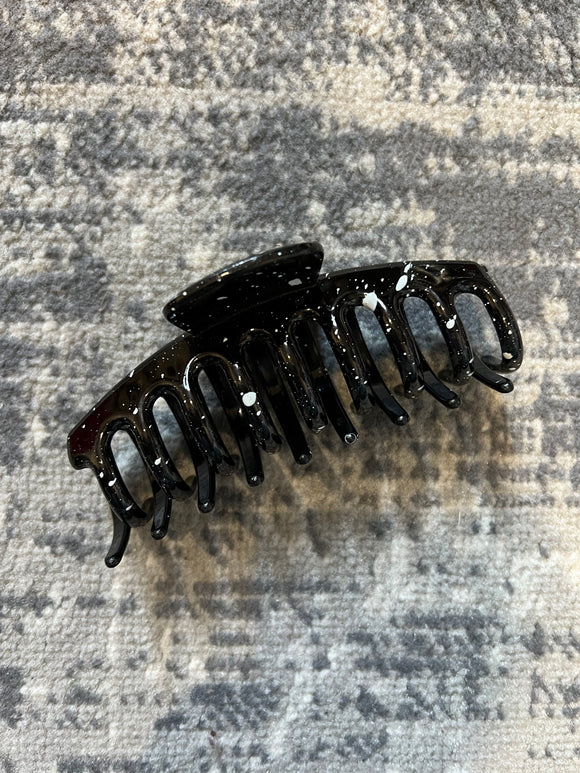 Black Speckled Hair Claw