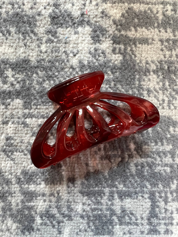 Red Jelly Hair Claw