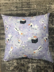 Purple Snowman Pillow